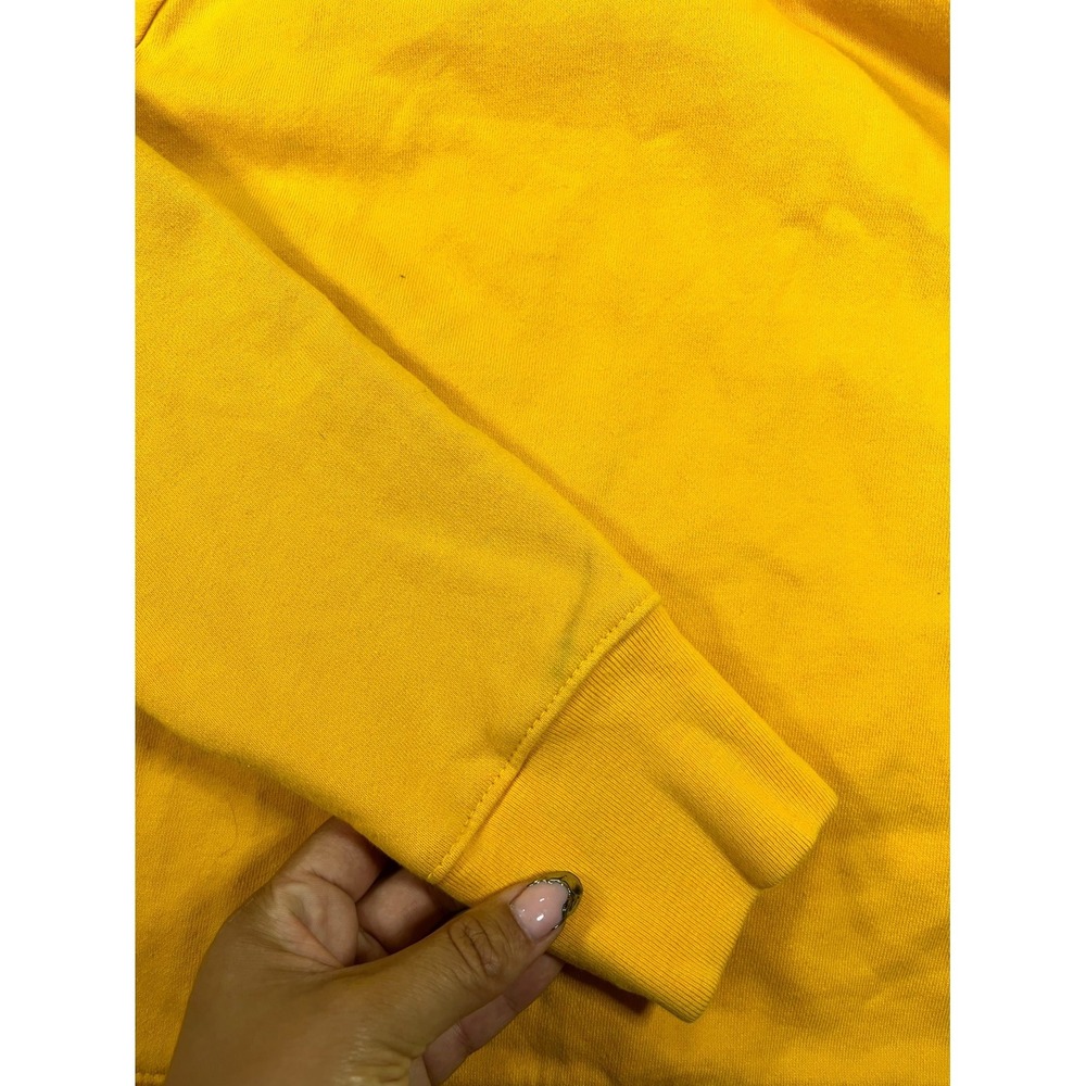 Green Bay Packers Hoodie Mens Small Yellow Reebok Football NFL Full Zip Athletic - Picture 11 of 12